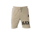 Load image into Gallery viewer, &quot;Black With No Chaser&quot; Collegiate Jogging Shorts &quot;Khaki&quot;
