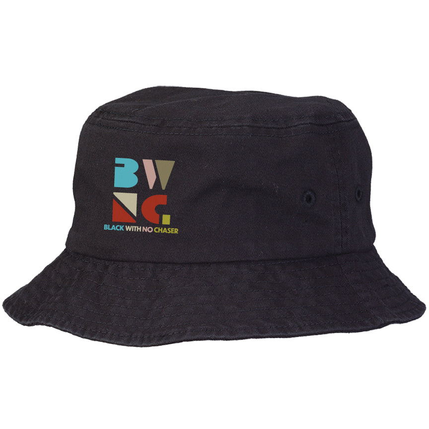 "Black With No Chaser" Color Block Bucket Hat