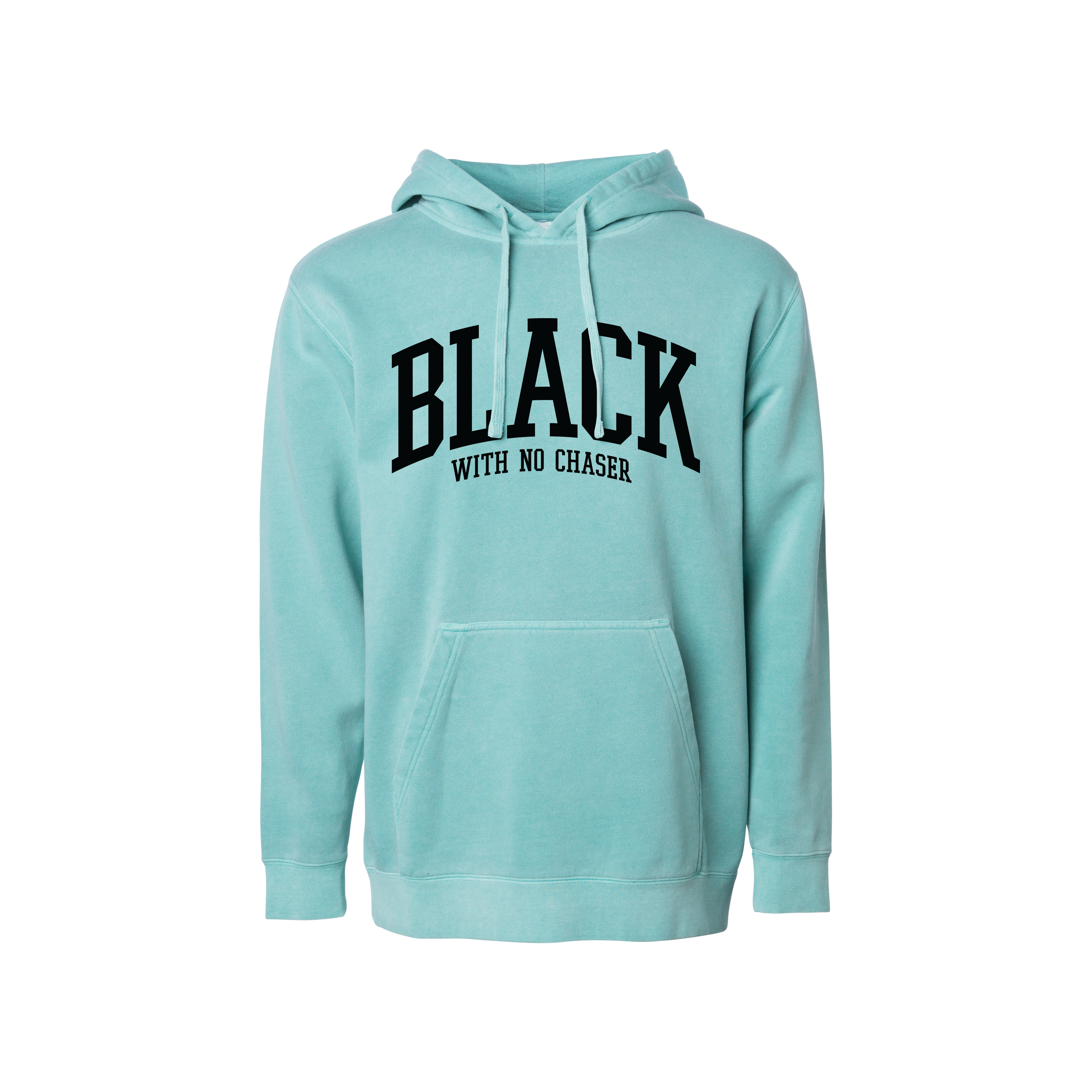 "Black With No Chaser" Collegiate Hoodie "Mint"